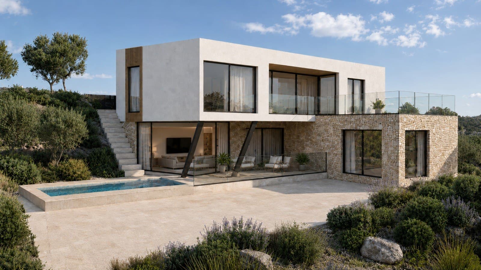 Viviendas modulares en calle Inglaterra — Vivienda, Peñíscola, Castellón · IA